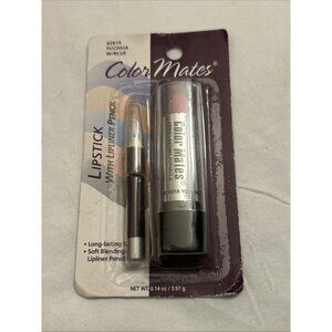 Colormates Lipstick & Lip Liner Pencil #62615 Fuchsia w/blue long lasting soft